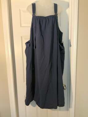 BloomChic Blue Wide  Pocketed Jumper Overalls